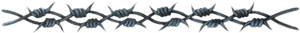 Barbed Wire Barrier PNG
