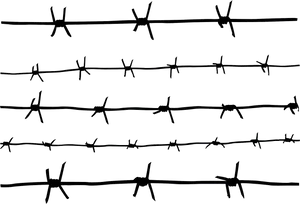 Barbed Wire Fence Pattern PNG