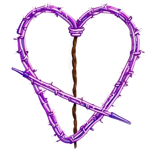 Barbed Wire Heart Png 05252024 PNG image