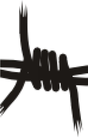 Barbed Wire Silhouette PNG