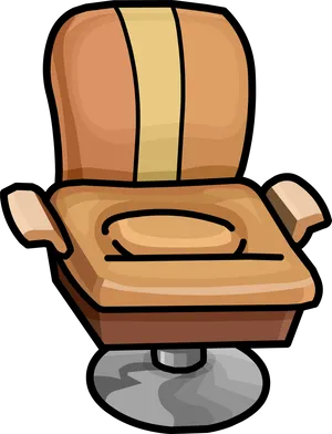Barber Chair_ Cartoon_ Vector PNG image