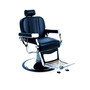 Barber Chair With Armrests PNG 06282024