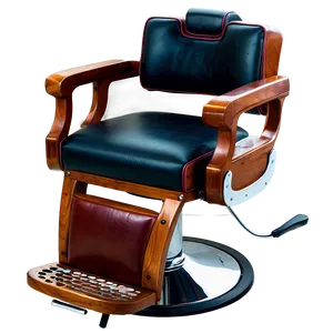 Barber Chair With Armrests PNG 06282024