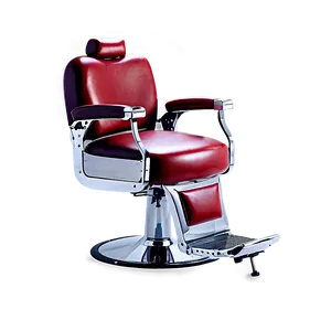 Barber Chair With Armrests PNG Sco