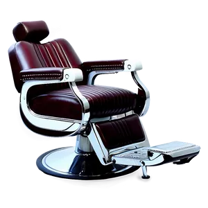 Barber Chair With Footrest PNG Qug18