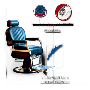 Barber Chair With Headrest PNG 45