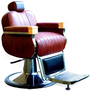 Barber Chair With Leather Finish PNG 06282024 PNG