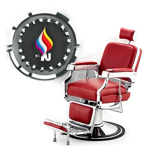 Barber Chair With Sturdy Construction PNG 75 PNG