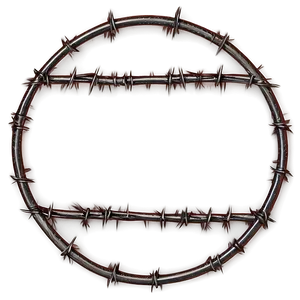 Barbwire Circle Frame PNG Dpd79 PNG