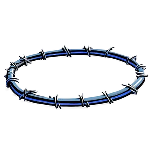 Barbwire Circle Frame PNG Kjv17 PNG