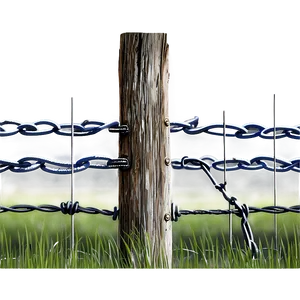 Barbwire Fence PNG 23