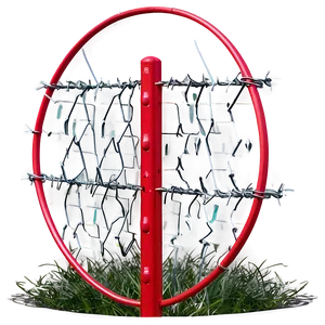 Barbwire Restricted Area Marker Png Ykb PNG image