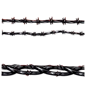 Barbwire Silhouette PNG Uon71
