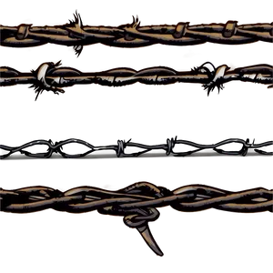 Barbwire Vector Art PNG Dvk