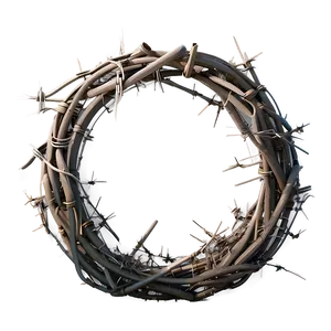 Barbwire Wreath PNG 05252024 PNG