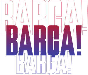 Barca Text Overlay PNG image