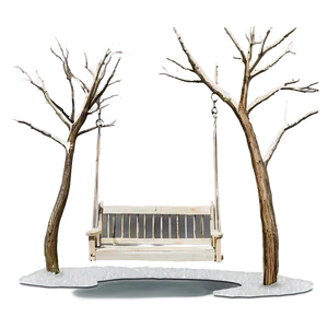 Bare Tree With Swing PNG Fnl49
