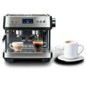 Barista And Espresso Machine PNG 06272024