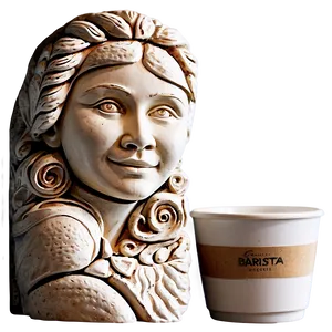 Barista Artistic Creation PNG Qnr PNG