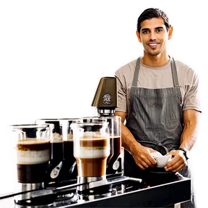 Barista Brewing Espresso Png 06272024 PNG image