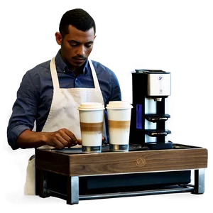Barista Coffee Mastery PNG 82