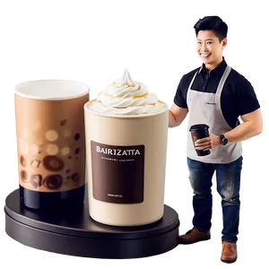 Barista Coffee Presentation PNG Tor6 PNG