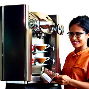 Barista Handcrafting Beverage PNG Ojp82 PNG