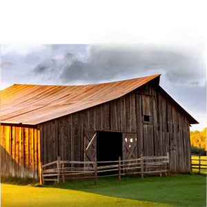 Barn At Golden Hour PNG 4 PNG