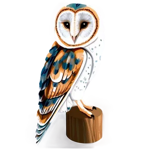 Barn Owl Feathers PNG 11
