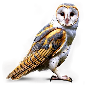 Barn Owl In Forest Png 46 PNG image