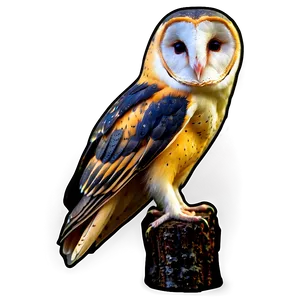 Barn Owl In Forest Png 55 PNG image