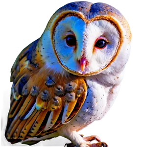 Barn Owl In Twilight PNG Xad