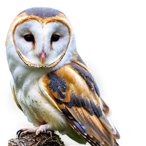 Barn Owl In Winter Setting Png 1 PNG image