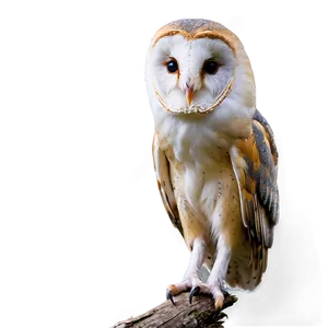 Barn Owl Looking Back PNG Pfw83 PNG