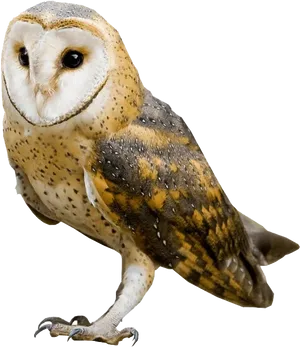 Barn Owl Portrait PNG image