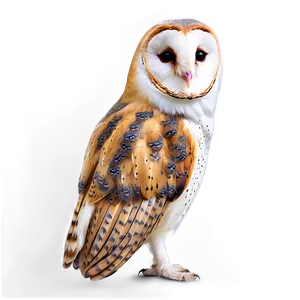 Barn Owl Tilted Head Png 93 PNG image