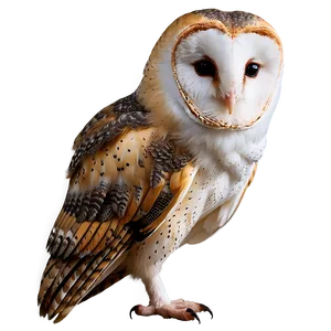 Barn Owl Tilted Head PNG Isd PNG