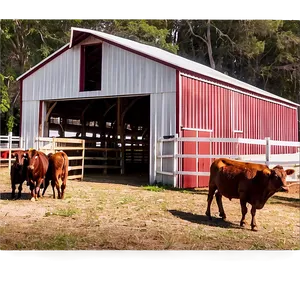 Barn With Livestock Pens PNG Jhk PNG