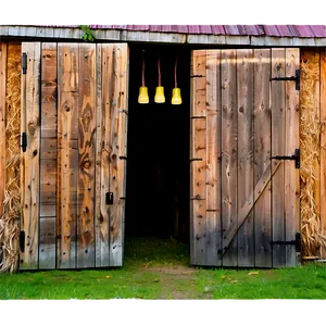 Barn With Open Doors PNG 06122024 PNG