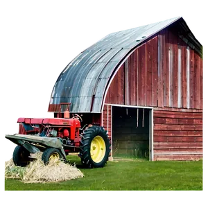 Barn With Tractor Png Kig34 PNG image