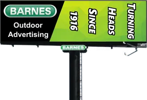 Barnes Outdoor Advertising Billboard PNG image