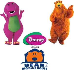 Barneyand Bear T V Characters PNG image