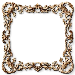 Baroque Frame Design Png 91 PNG image