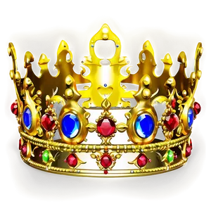 Baroque Golden Crown PNG 06282024