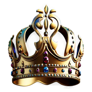 Baroque Golden Crown PNG Qjm PNG