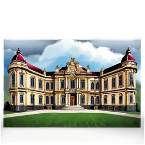 Baroque Palace Illustration PNG Hfh68