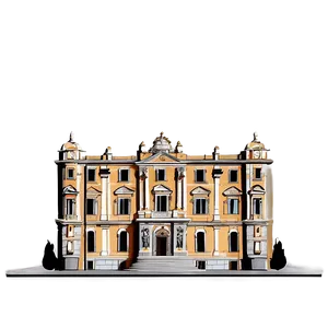 Baroque Palace Illustration PNG Ymu68