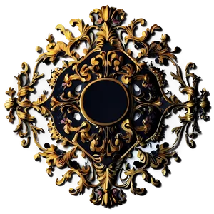 Baroque Print PNG Hen PNG