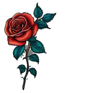 Baroque Rose Tattoo Draft Png 05252024 PNG image