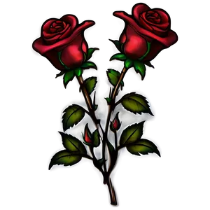 Baroque Rose Tattoo Draft Png Ywu20 PNG image